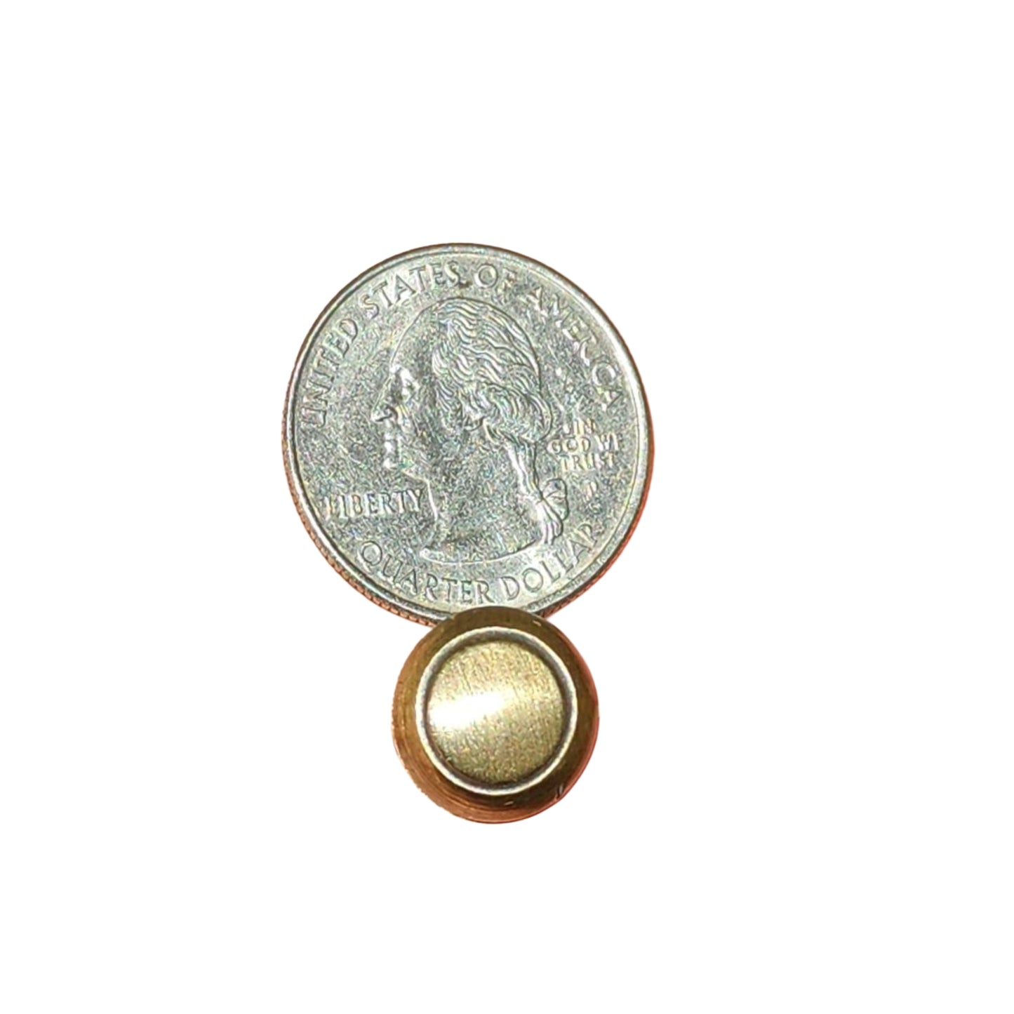 1x Solid Brass SMALL Stacking Barrister Bookcase 7/16"dia Knobs drawer Pulls #KK (Copy)