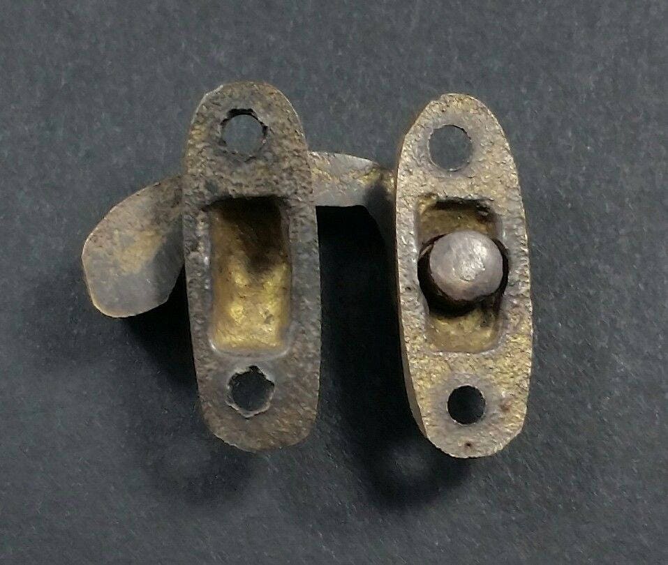 Small Antique Style Cabinet, Jewelry Box, Toggle Latch,lock,Swing Hook Solid Brass Hasp Lock,woodworking project.Unlaquered. #X16