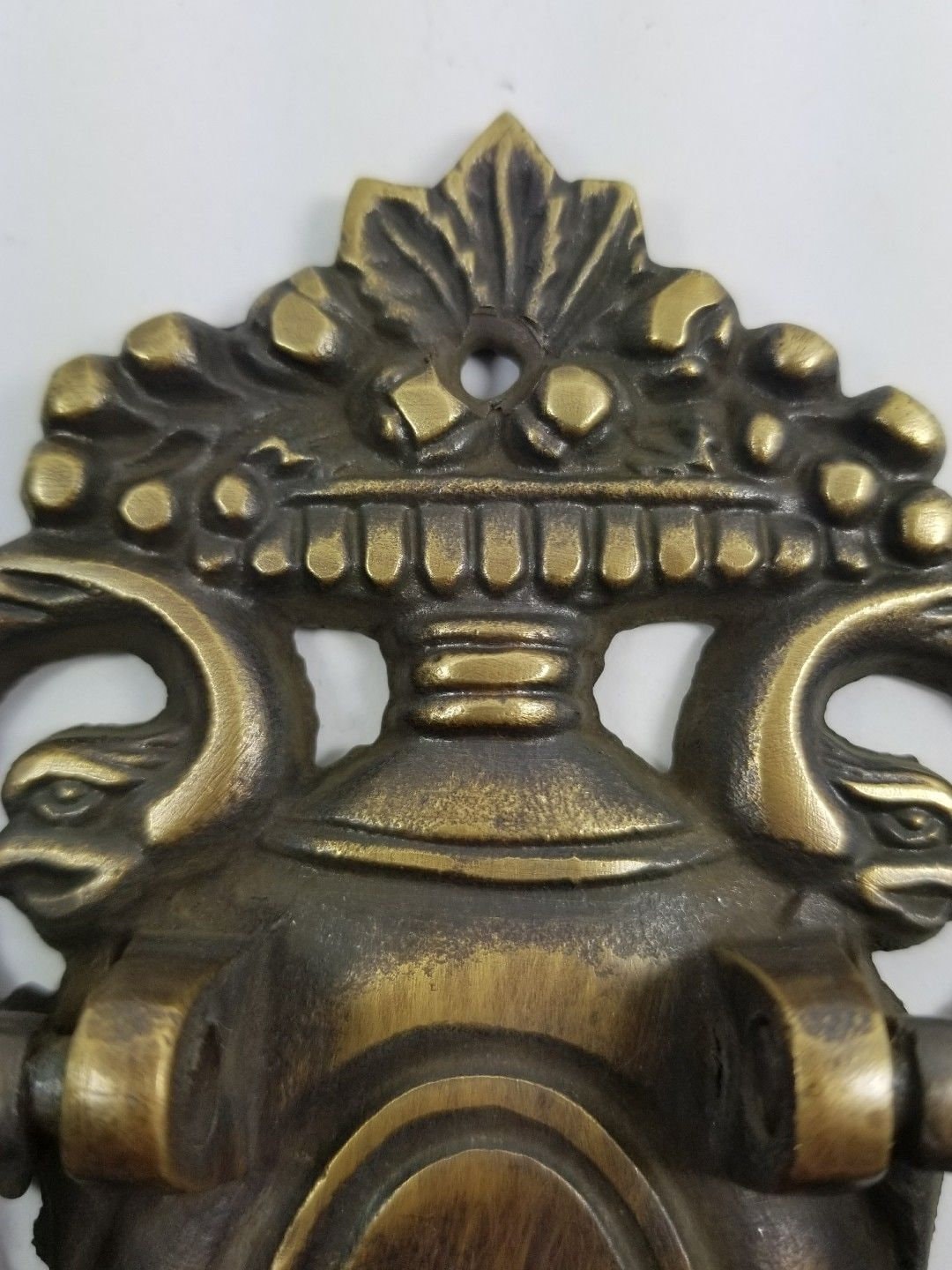Unique Antique style solid Brass Neo-Classical Door Knocker.Unlaquered. #D7