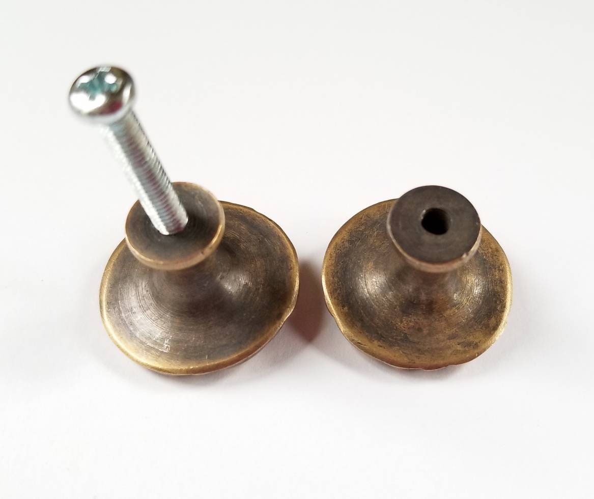 Antique Vintage Style French Provincial Brass Floral Knobs Pulls Handles #K19