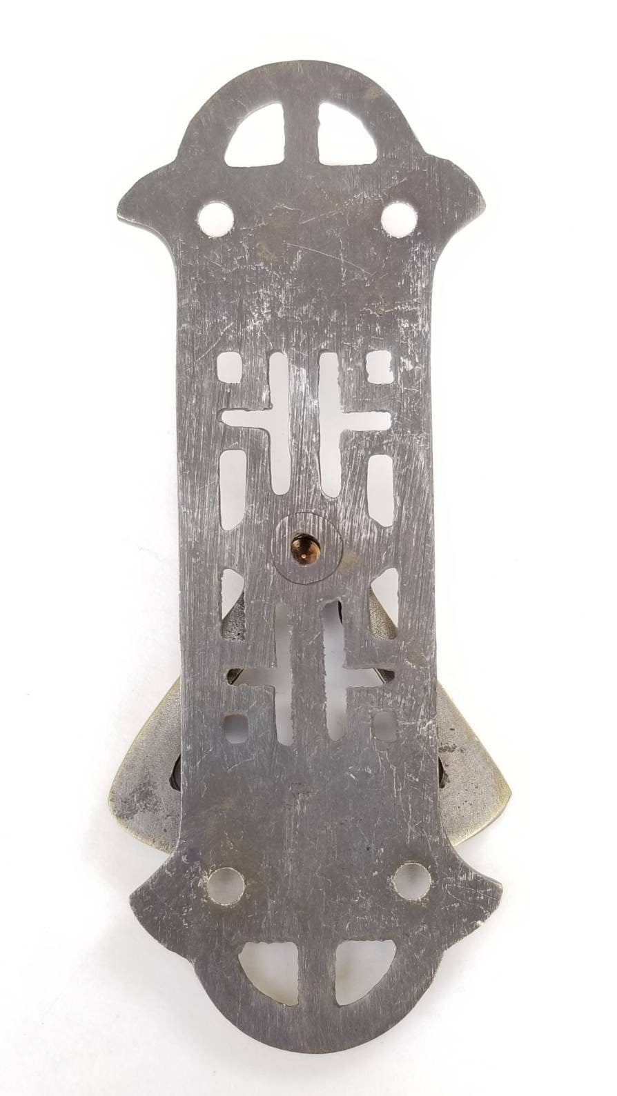 4 Vertical Handles w. Ring Pull Chinese Chippendale Design Arts and Crafts 3-7/8" long #Q5