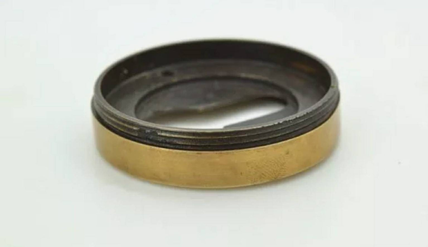 Large Solid brass Vtg. Ant Style Escutcheon Brass Key Hole Cover Furniture Drawer Hardware 2" #E21