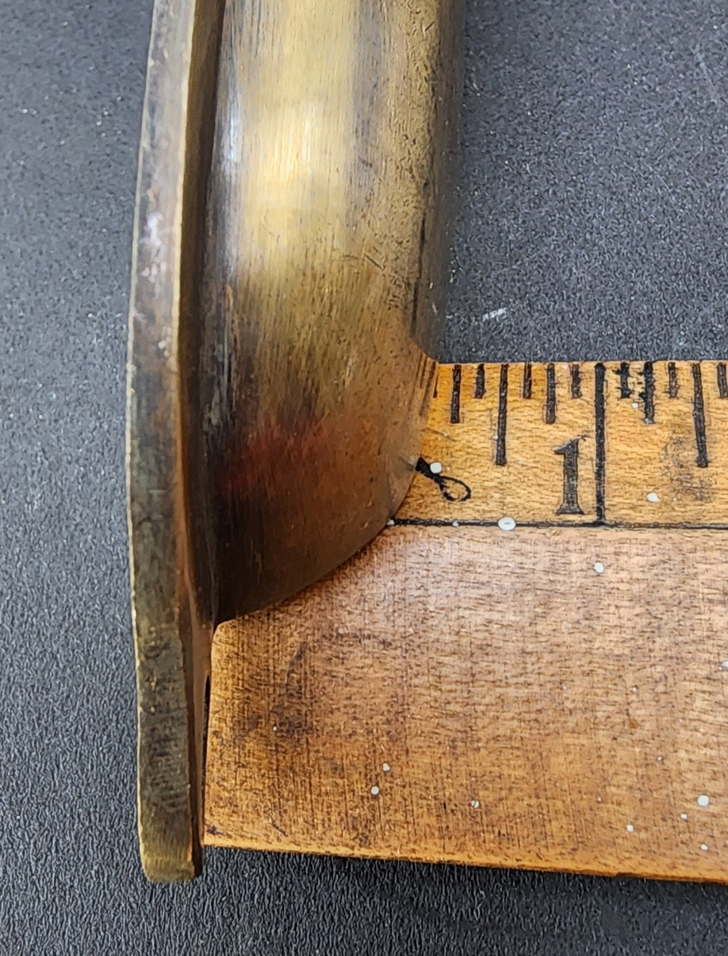 2 x Antique Style Brass Apothecary Cup Drawer Cabinet Bin Pulls Handles 4-1/2"centers. Unlaquered. #A21