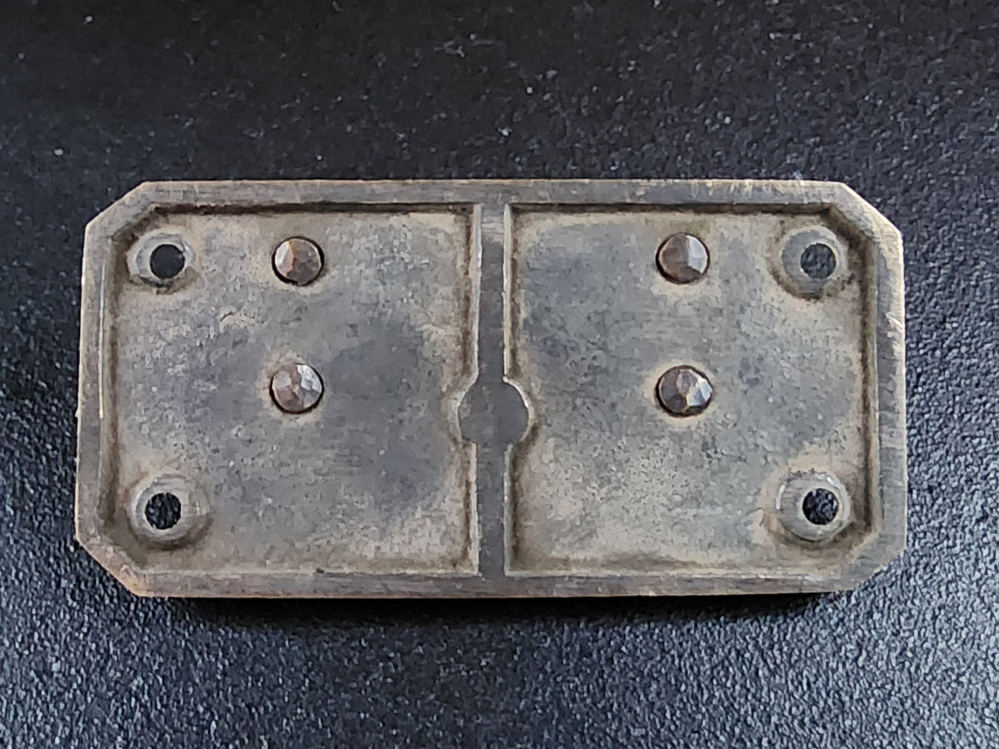 1 x Antique Style Solid Brass TRUNK PULL Drop Handle Trap Door Toolbox 3-1/4" wide .non-laquered. #P12