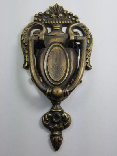Unique Antique style solid Brass Neo-Classical Door Knocker #D7