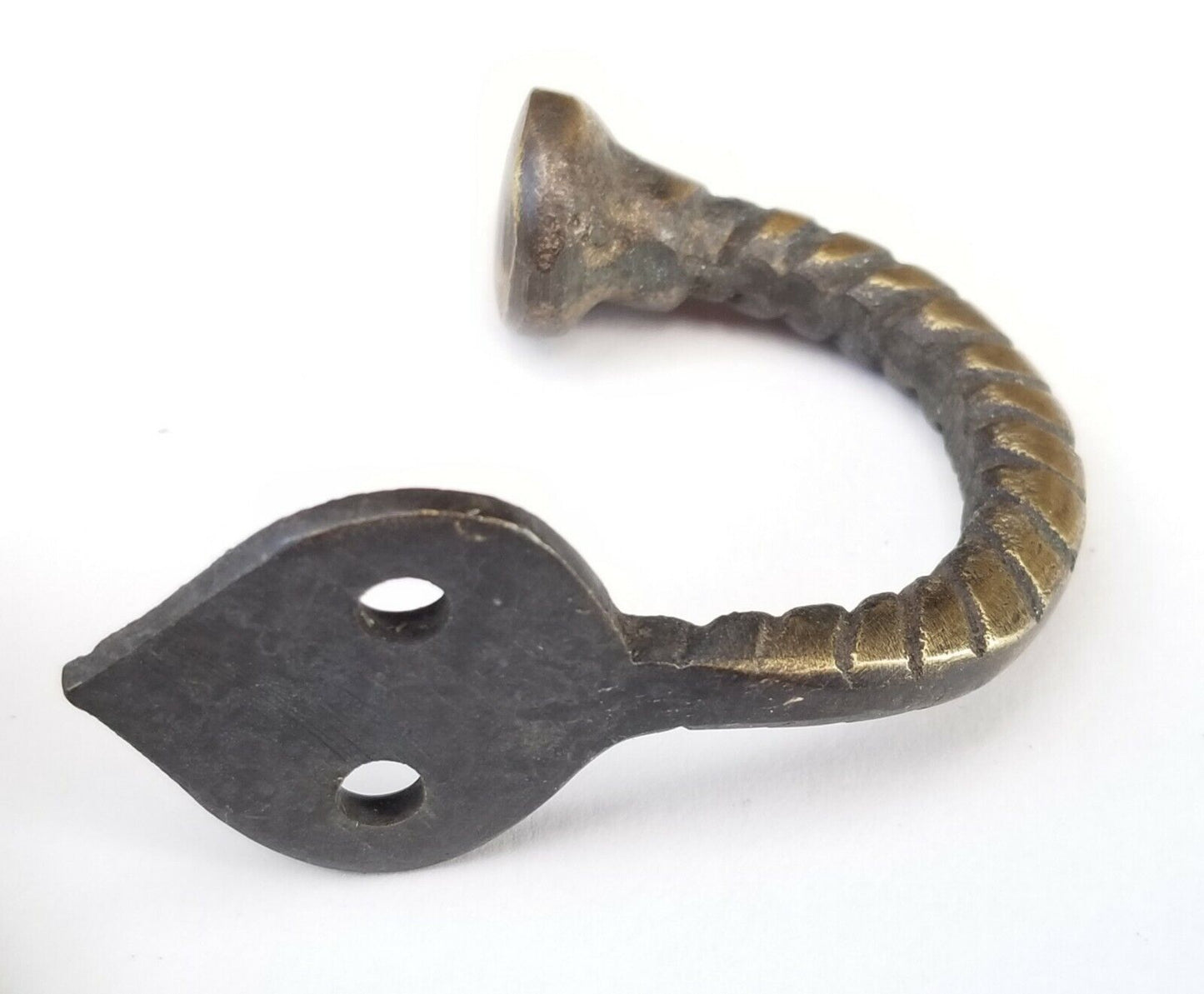 5 x Solid Brass Antique Style Single Coat Hat Towel hooks #C6