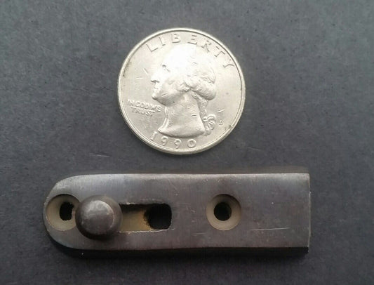 Small Friction Slide Gate Door Latch Cabinet Retro-Style Brass Lock Hasp #X24