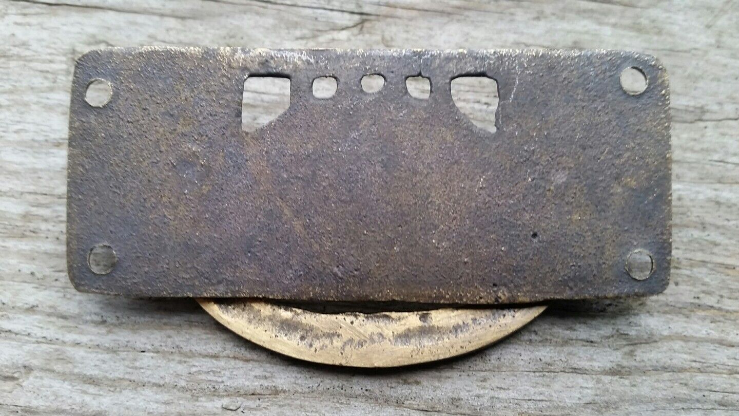 2 Arts and Crafts Antique-Style Brass Handles Pulls Hardware 3 1/8"w #H33