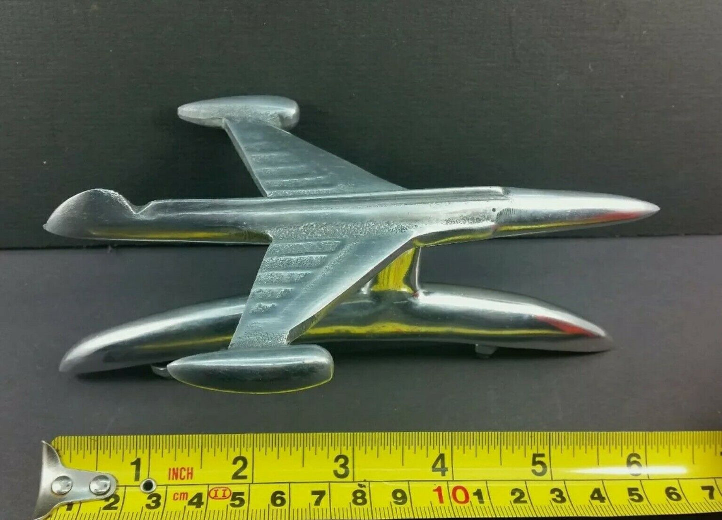 1 each: Vintage Style Rocket + Vintage Style Airplane Hood Ornaments Vespa, Car