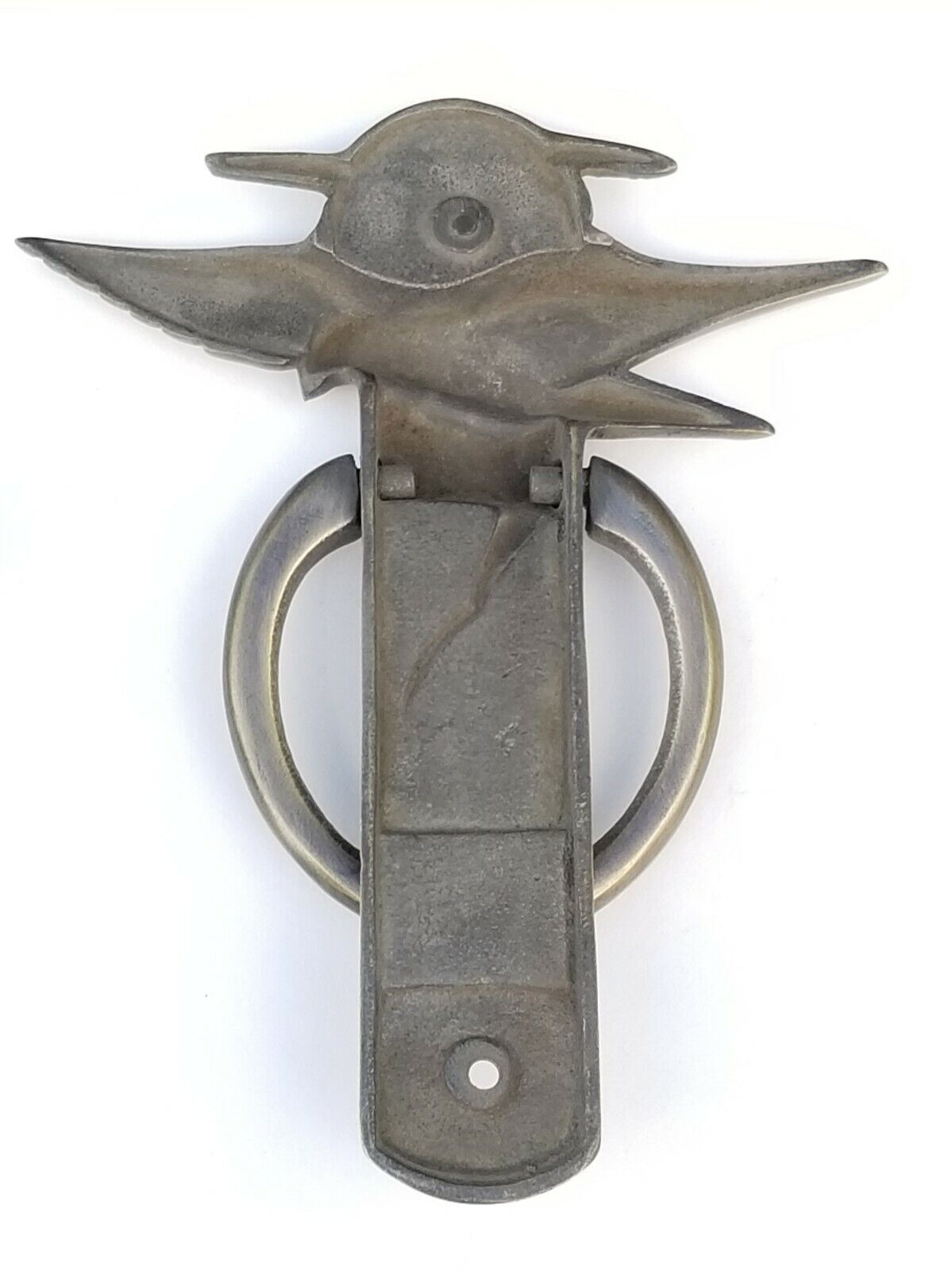 Solid Tarnished Brass Spread Wing Eagle Doorknocker Traditional, Nature #D1