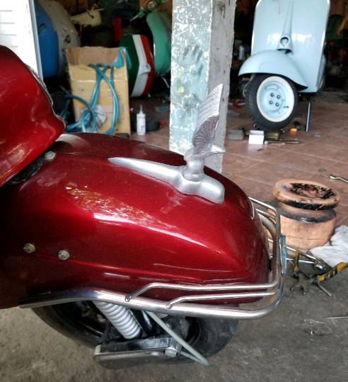 Vntg style eagle Car Front Cover Aluminum Hood Ornament Badge Emblem,Car,Vespa