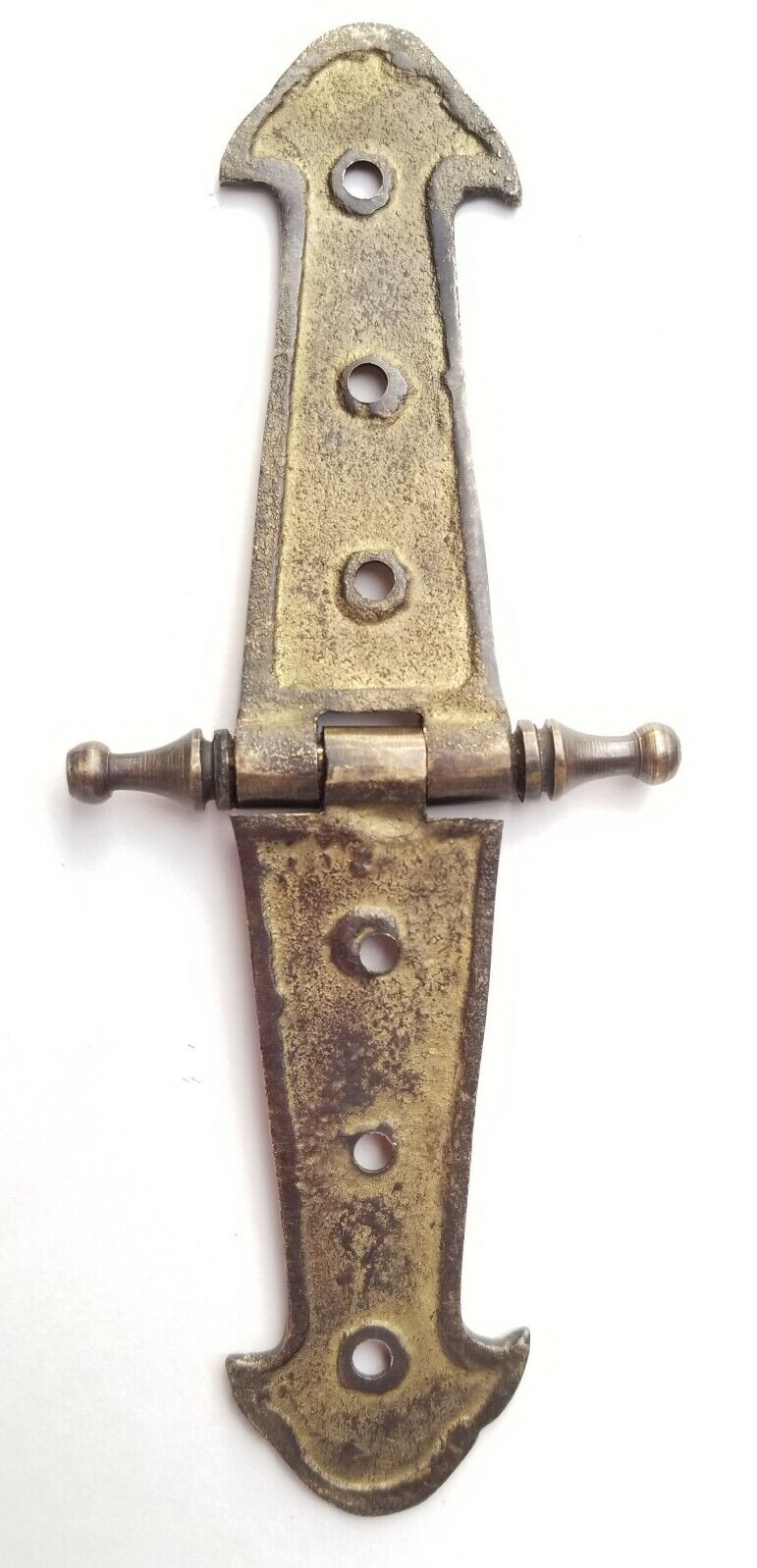 Pair Brass Rustic Hinges Antique Vintage Style Door Trunk Box Chest Lid 6" #Q6