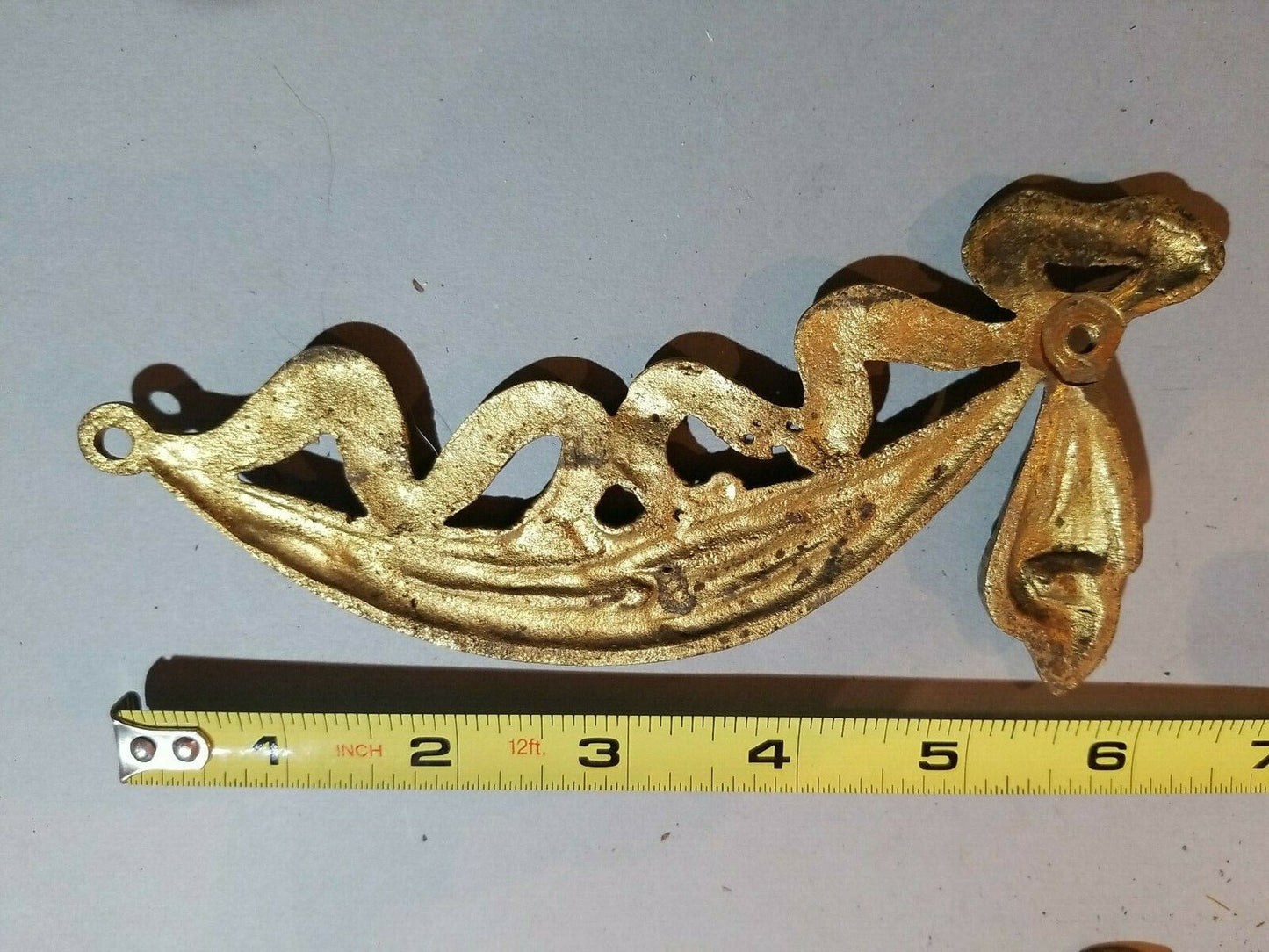 VTG/Antique BRASS/BRONZE/ORMOLU HARDWARE piece Salvaged LAMP/CHEST/ETC PARTS #Z1