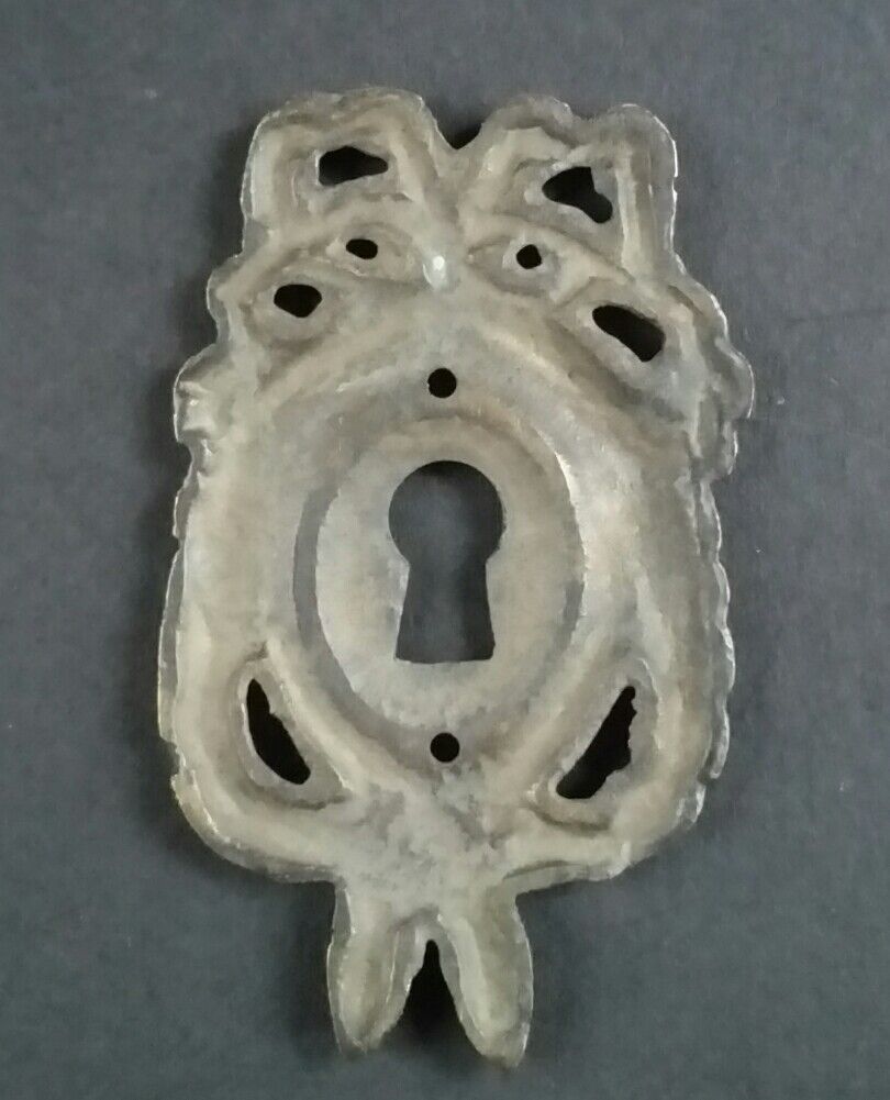 2 Vintage Antique Style Ornate French Eschutcheons Key Hole Covers 2 1/2" #E13