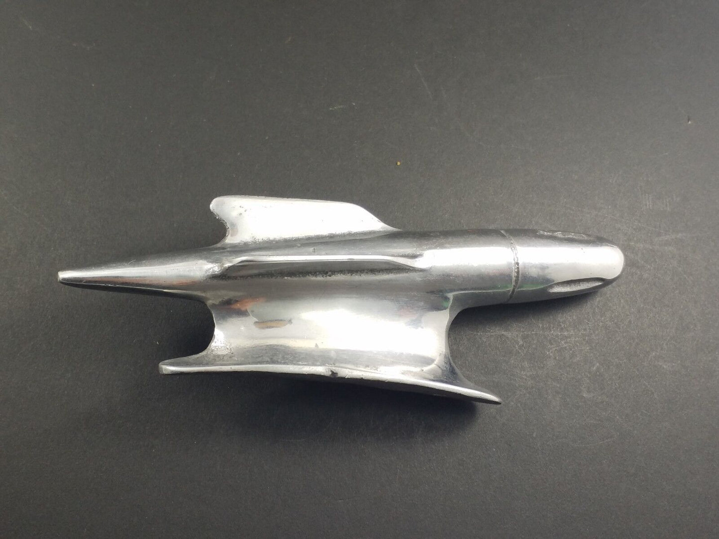 Vintage Style Rocket Front Cover Aluminum Hood Ornament Badge Emblem Vespa
