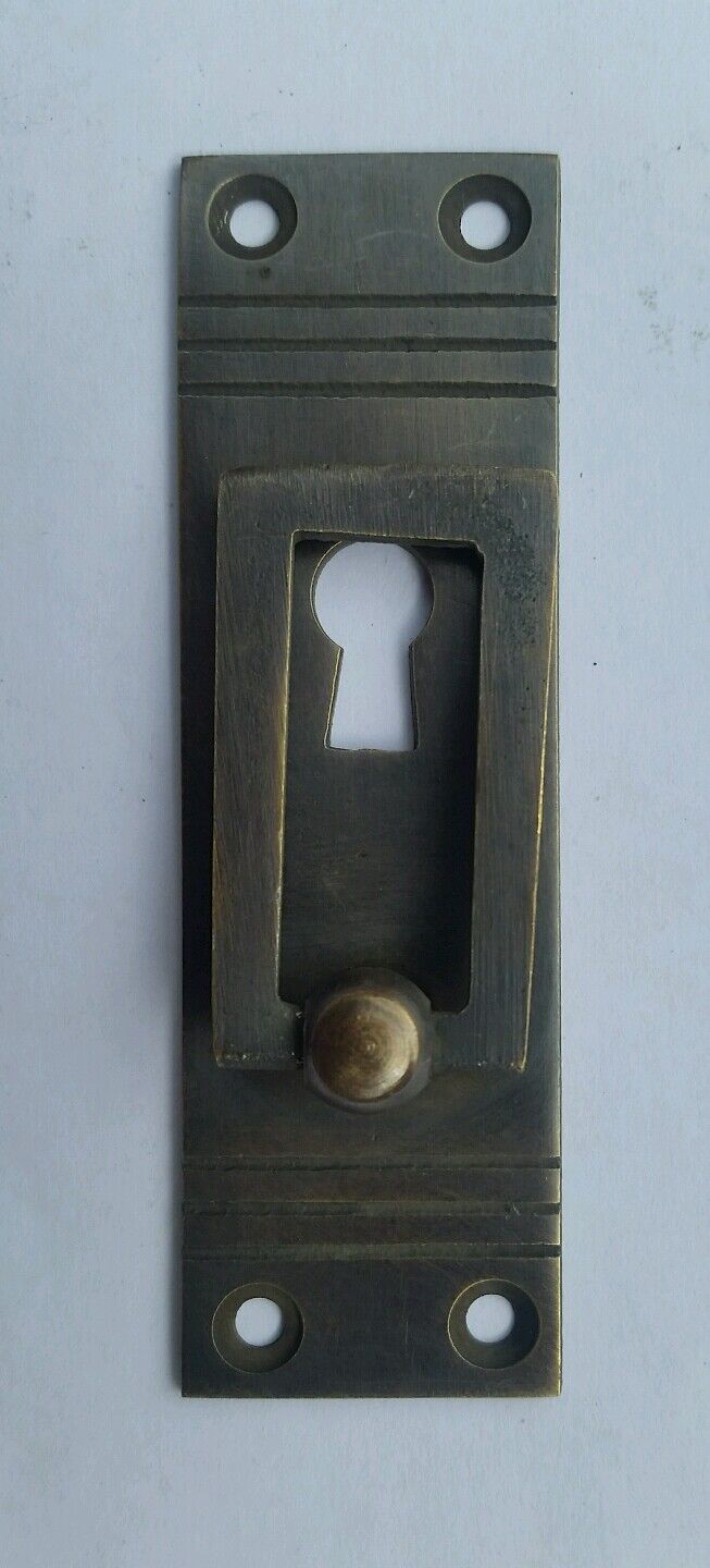 4 x Arts and Crafts Mission Brass Handle Pull antique style 3 7/8" #H31