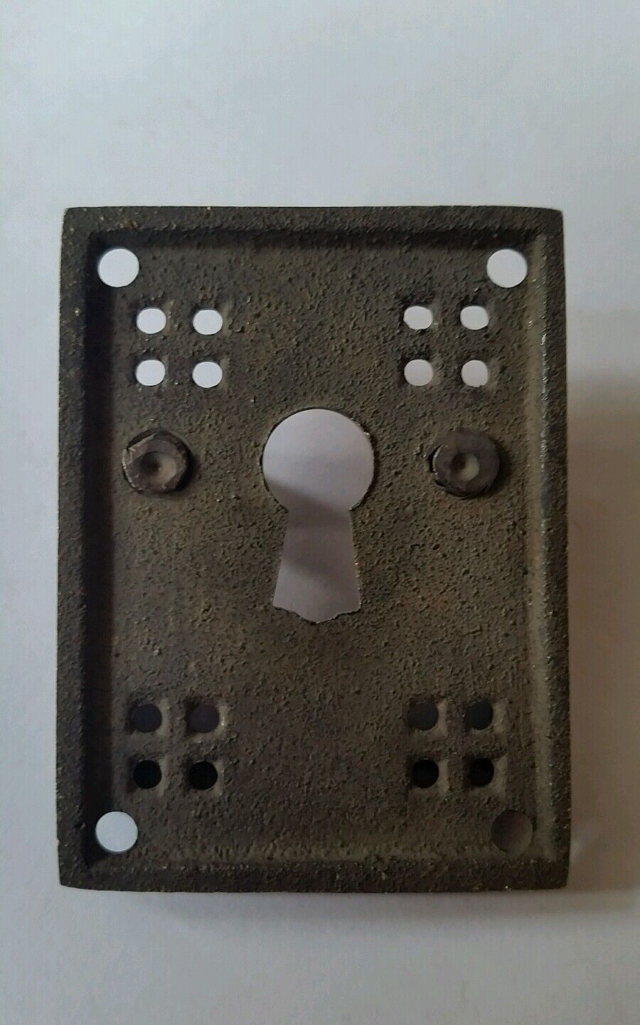 1 x Antique Style Arts and Crafts Mission Brass Handles Pull w. key hole 2" #H27