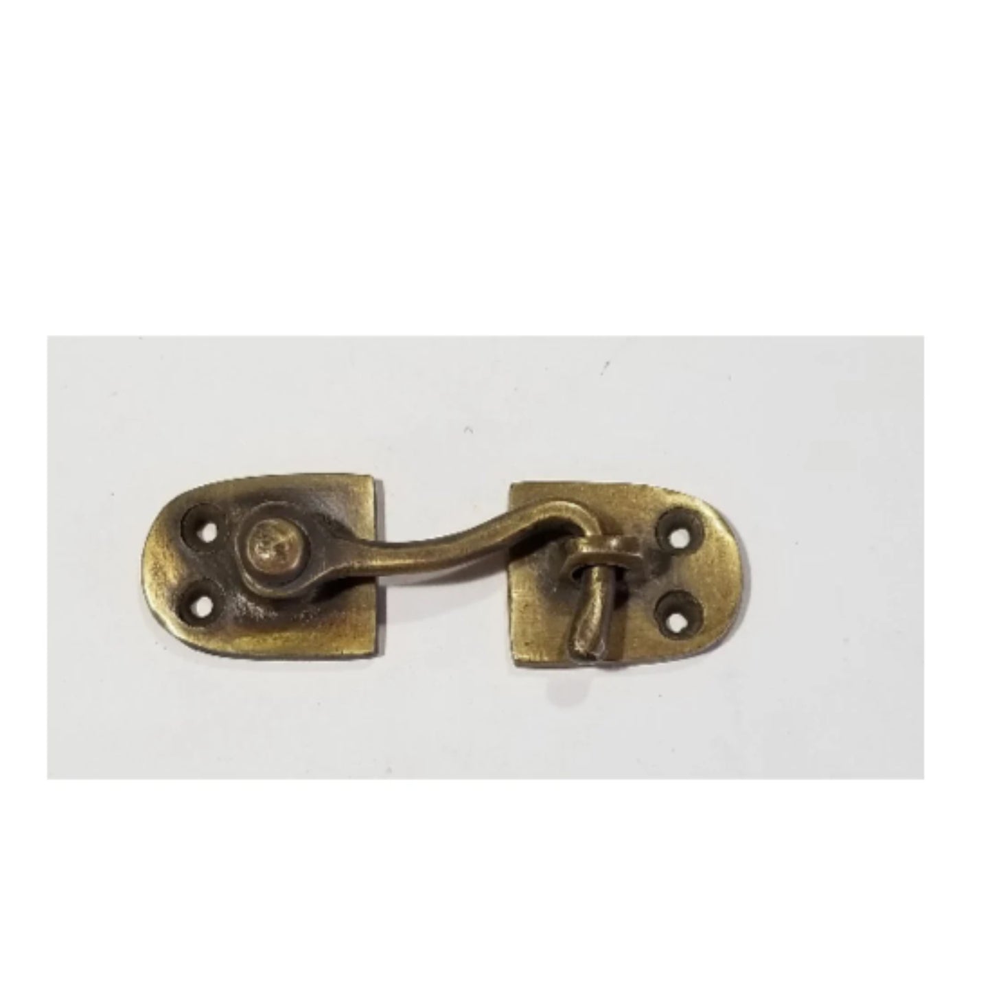 Solid Antique Style Cabin Door Gate Shutter Window Hook Bronze Brass 3 1/4" #X12
