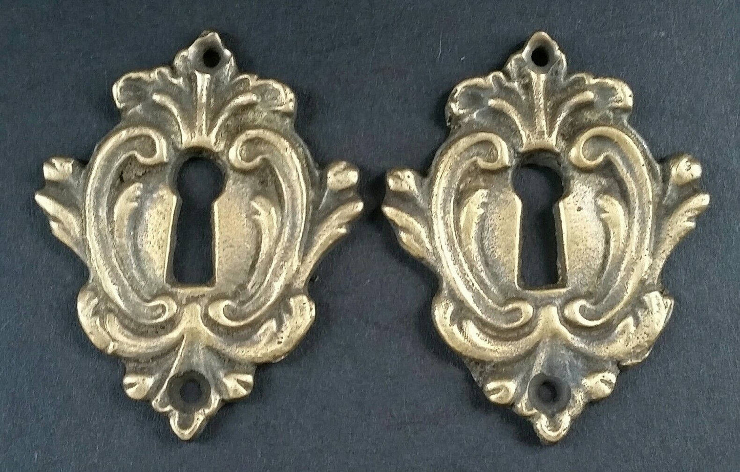 Antique Style French Escutcheons Key Hole Covers E9