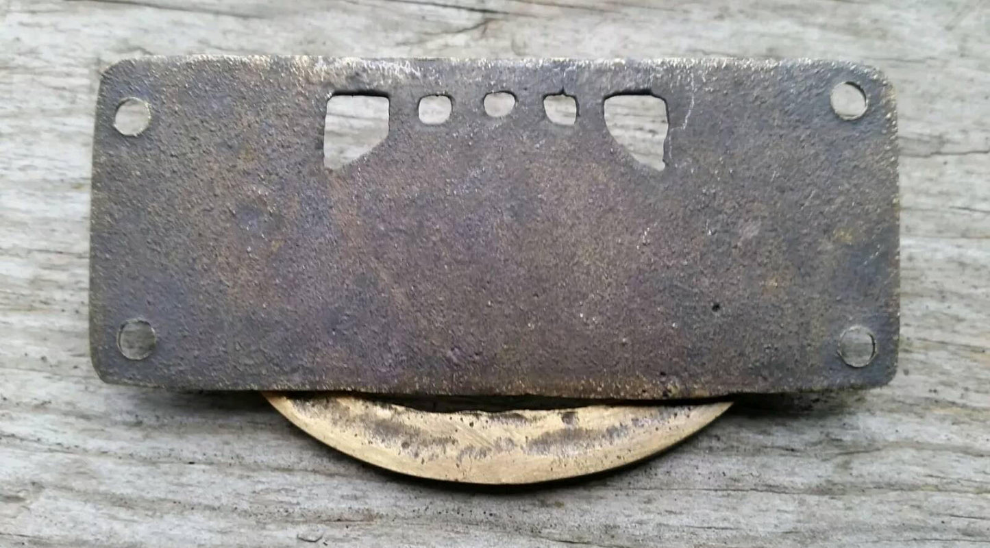 2 Solid Brass Arts and Crafts style drawer pull handles hardware #H33