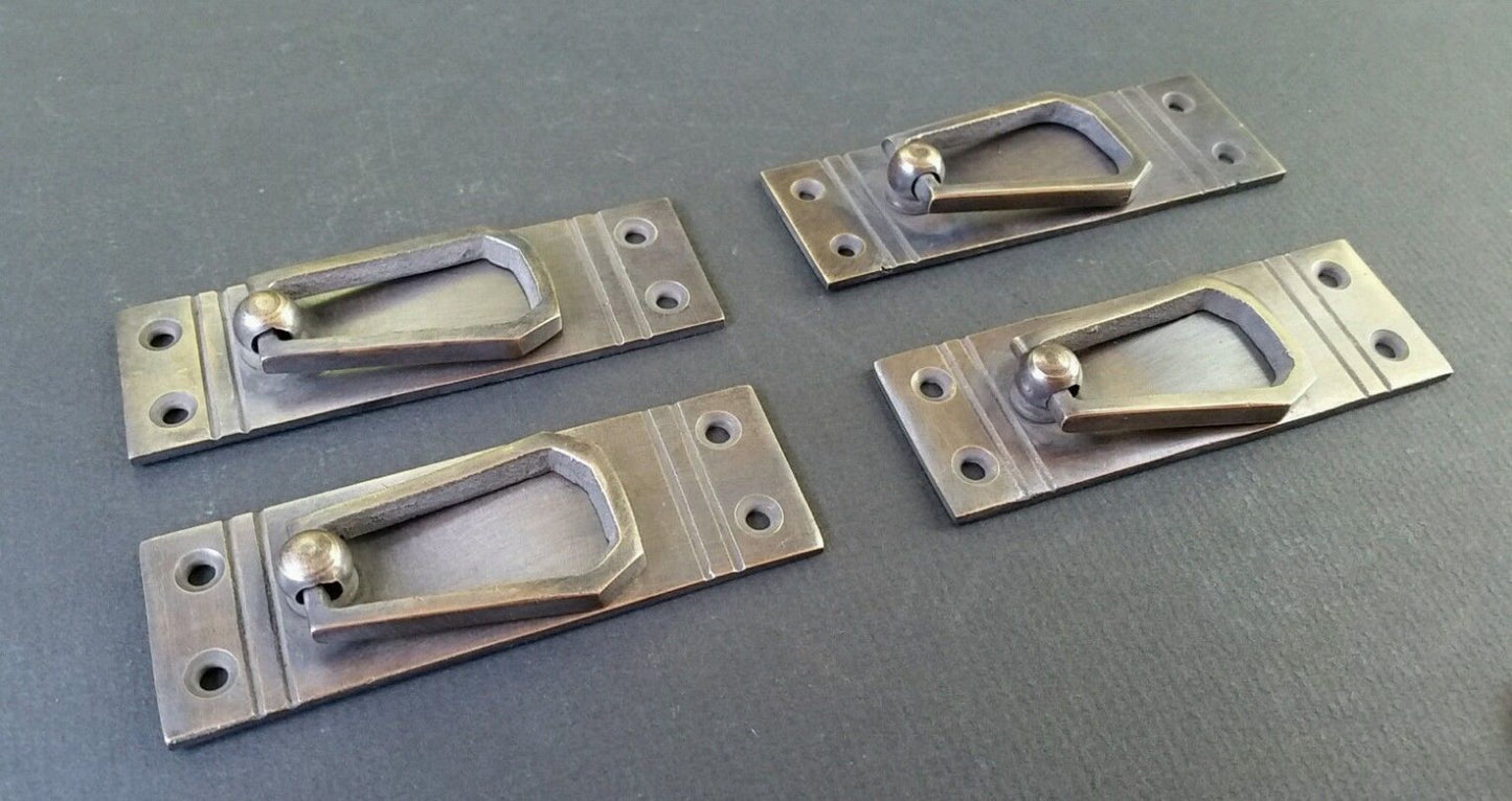 4 Arts and Crafts, Mission Frank Lloyd Wright style brass handle pull #H34