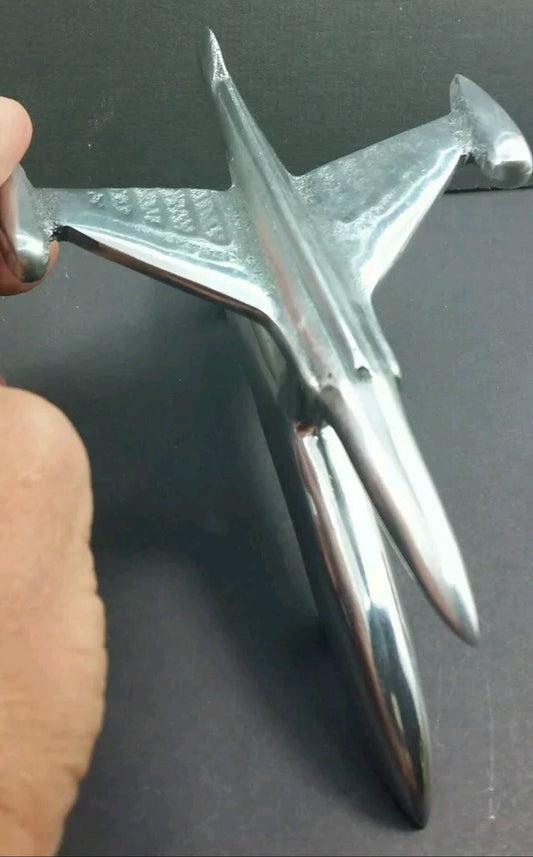 Vespa, Rat Rod Vintage style Airplane hood, fender, ornament, car, motorbike, Art Deco, Gift, Mancave, Automobile collectable, 6-1/4"