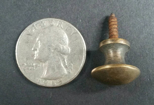 8 x SMALL Antique Vintage Style Barrister Bookcase Small Knobs Pulls, Handles 5/8" dia Solid Brass, Macey Globe Wernicke bookcase knob #K2