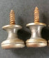 2 Solid Brass SMALL Stacking Barrister Bookcase 1/2"dia Knobs drawer Pulls #K18