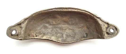 12 x Ornate Apothecary Cabinet Drawer Cup Pull Handles Victorian Style 3-1/2 centers (4-1/8" wide).Unlaquered. #A1