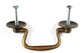 4 x Ant.Style Brass Swan Neck Bail Pull Drawer Cabinet Handles 2-3/4"cntr #H43