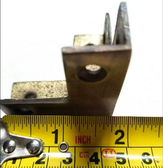 4 x Rare Square Antique Style Industrial Solid Brass Box Chest Corner Bracket, Brace Embellishment .woodworking project. #X3