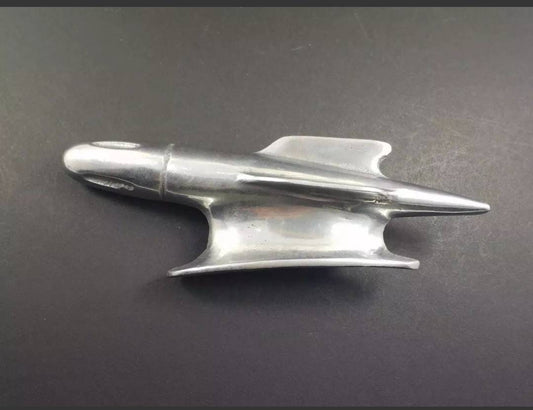 Unique vintage style Rocket Front Cover Aluminum Hood Ornament Badge Emblem Vespa,1954 BSA road rocket,Motorroller gift,Lambretta gift,c@@l.