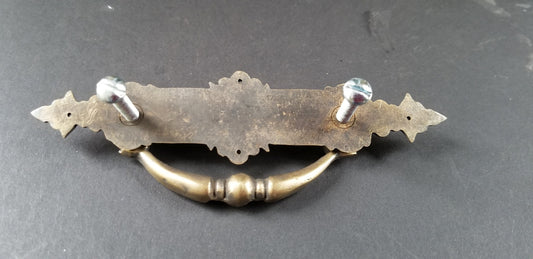 1 x East Lake Victorian Antique-Style Solid Brass Handles Pulls Hardware 5-1/4"W.Unlaquered. #H44