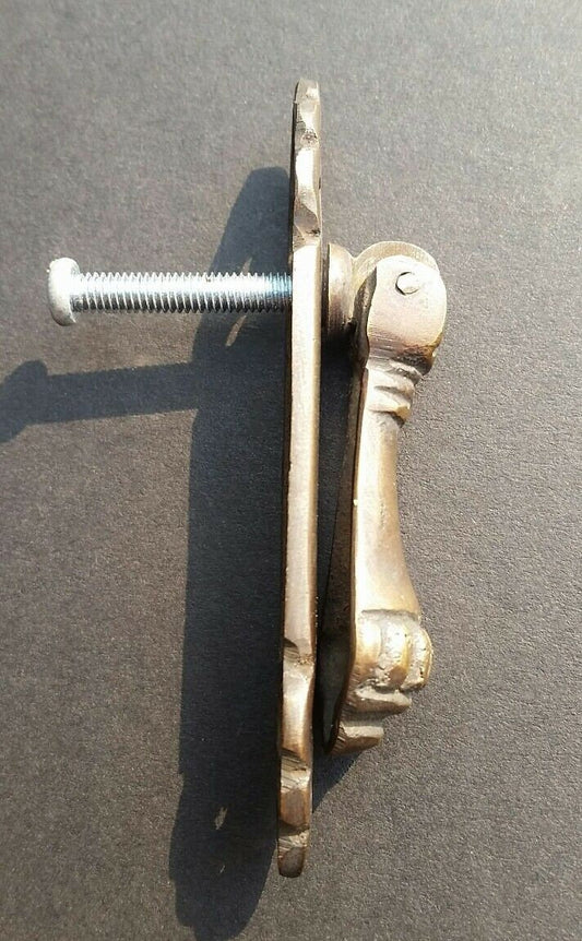 Antique Vintage style Brass Ornate Pull Handle 3 1/4" long Victorian Teardrop #H7