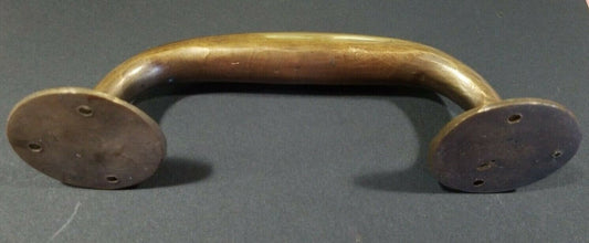 Heavy Antique Style Solid Brass Large Gate Cabinet Trunk Chest Door Handle 7" very strong #P23