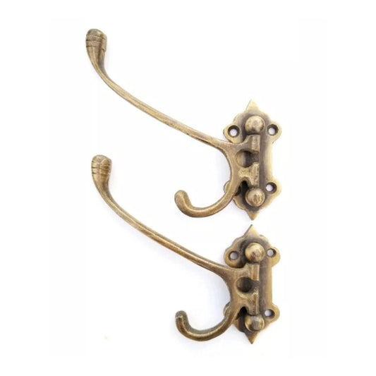6 x #C24 folding hooks with free shipping.Solid brass unlaquered.