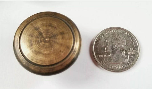 1 x Antique Style Brass Cabinet Knobs Cupboard Drawer Round Knobs Pull Handle Furniture 1-3/16" dia. #K21