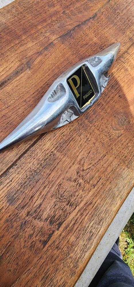 Vintage Style Vespa Piaggio Scooter Motor Legshield Badge Emblem Retro Italian.Cool gift idea.Motorcycle memorabilia.