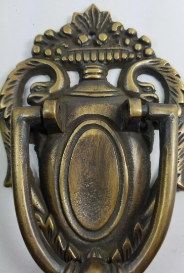 Unique Antique style solid Brass Neo-Classical Door Knocker #D7