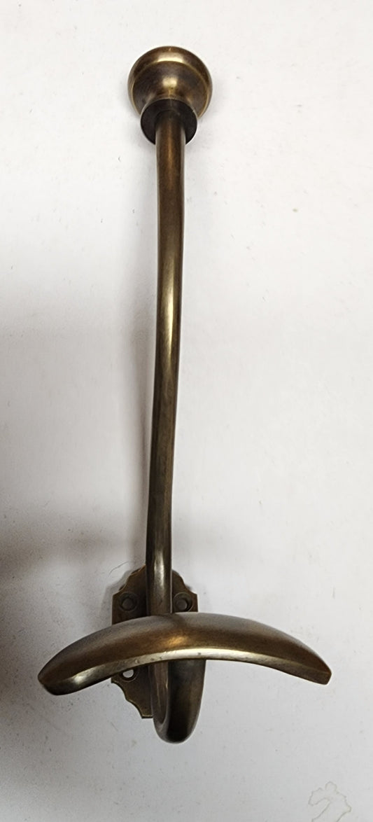 Spira Brass Iron Coat Hook (20mm x 120mm), Black Antique - BR607