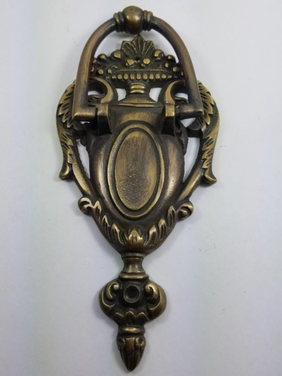 Unique Antique style solid Brass Neo-Classical Door Knocker #D7