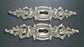 2 Vintage Antique Style Ornate French Eschutcheons Key Hole Covers 4-3/4"  #E11