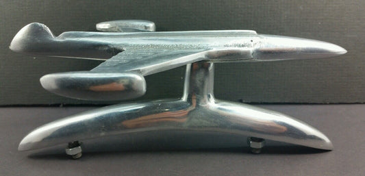 Vtg style Air Plane Car Front Cover Aluminum Hood Ornament Badge EmblemCar,Vespa