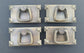 4 Mission Stickley Brass Antique Style Horizontal Handles Ring Pulls #H26