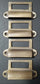 4 Antique Style Card File Cabinet Handle, File Label Holders with Cup Pull #A17