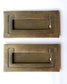 2 Antique Style/Modern Inset Flush Lift Mount TRUNK Drawer Chest PULL Handle P21