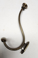1 x Large Antique Style Solid Brass Wall Mount double Hook Coat / Hat Rack #Q10