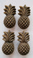 4 pieces Solid Brass Tropical PINEAPPLE Cabinet Drawer Handle Knob Pulls #K17