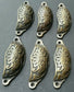 6 Apothecary Drawer Cup Bin Pull Handles 3-1/2"c. Antique Vict. Style Brass #A1