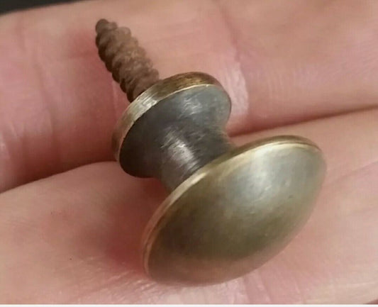 1 x Solid Brass Stacking Barrister Bookcase, Machinist chest 5/8" Knob Pull #K2